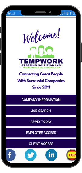 TempWork Staffing Solution Workforce On Demand 24 7